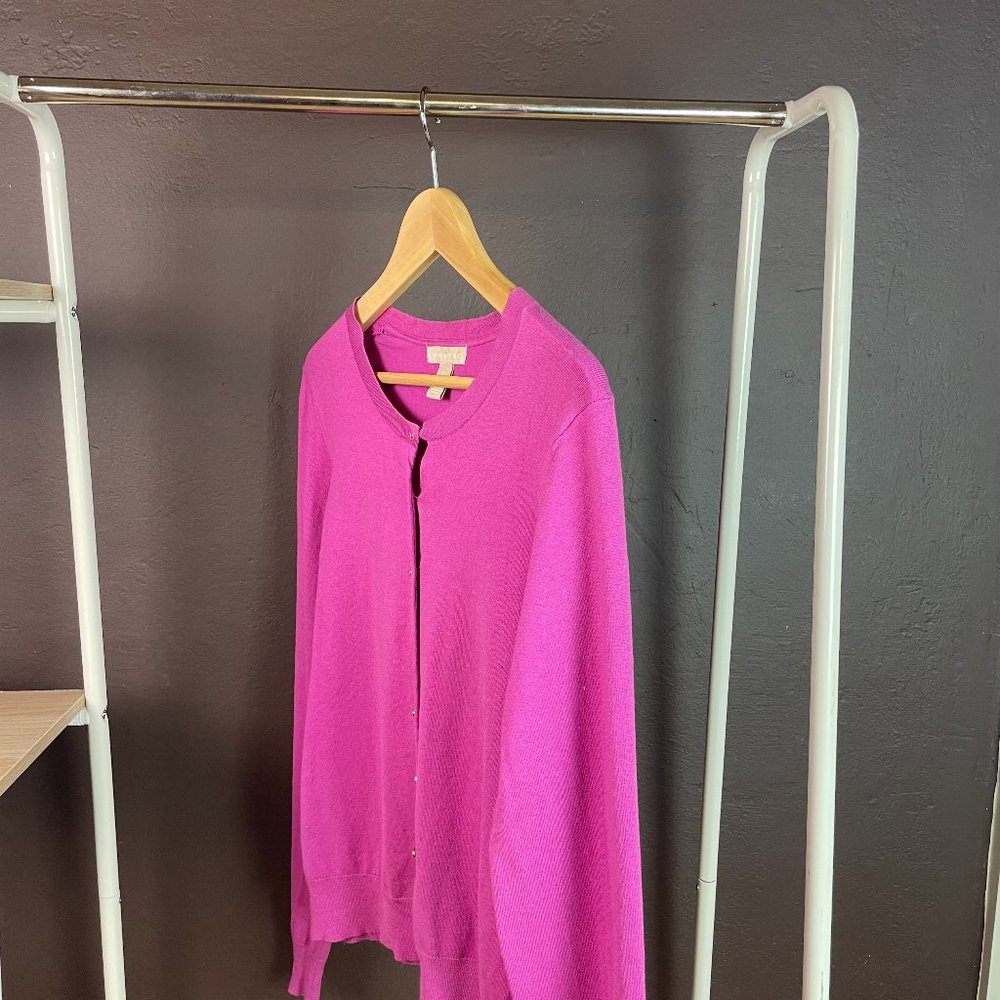 Silk blend Banana Republic Cardigan in Purple, size Large